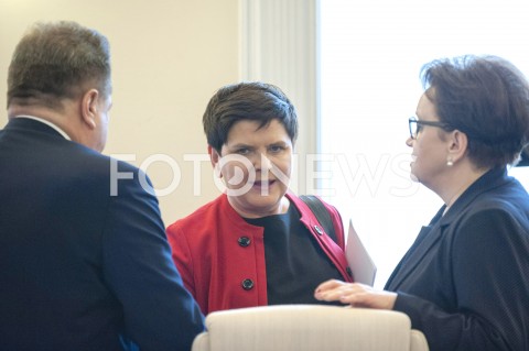  12.02.2019 WARSZAWA<br />POSIEDZENIE RADY MINISTROW<br />POSIEDZENIE RZADU<br />N/Z BEATA SZYDLO<br /> 
