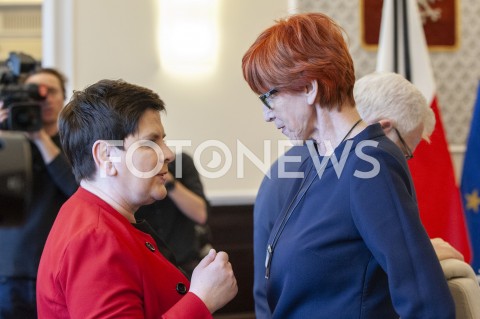  12.02.2019 WARSZAWA<br />POSIEDZENIE RADY MINISTROW<br />POSIEDZENIE RZADU<br />N/Z BEATA SZYDLO ELZBIETA RAFALSKA<br /> 