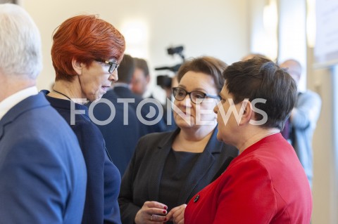  12.02.2019 WARSZAWA<br />POSIEDZENIE RADY MINISTROW<br />POSIEDZENIE RZADU<br />N/Z BEATA SZYDLO ELZBIETA RAFALSKA ANNA ZALEWSKA<br /> 