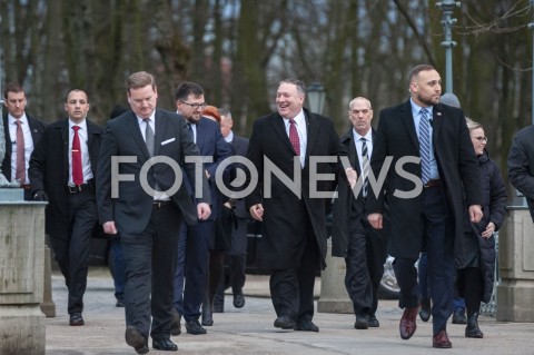  12.02.2019 WARSZAWA<br />SPOTKANIE MINISTRA SPRAW ZAGRANICZNYCH POLSKI Z SEKRETARZEM STANU USA<br />N/Z MIKE POMPEO GEORGETTE MOSBACHER<br /> 