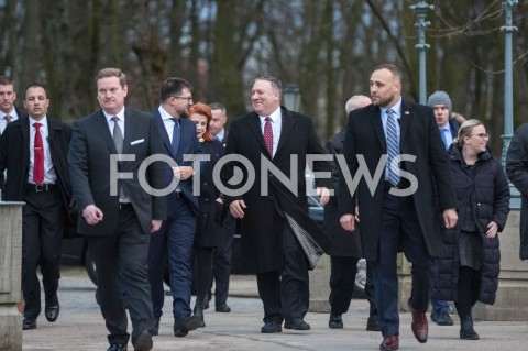  12.02.2019 WARSZAWA<br />SPOTKANIE MINISTRA SPRAW ZAGRANICZNYCH POLSKI Z SEKRETARZEM STANU USA<br />N/Z MIKE POMPEO GEORGETTE MOSBACHER<br /> 