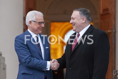Spotkanie ministra Jacka Czaputowicza z sekretarzem stanu USA Mike Pompeo w Warszawie