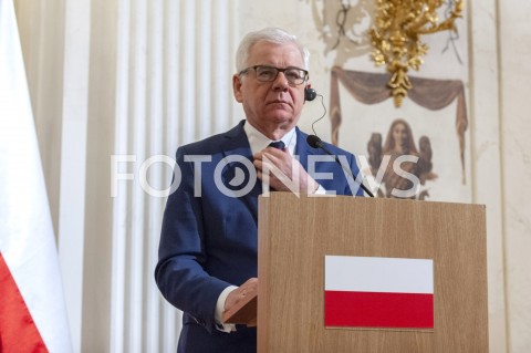  12.02.2019 WARSZAWA<br />SPOTKANIE MINISTRA SPRAW ZAGRANICZNYCH POLSKI Z SEKRETARZEM STANU USA<br />N/Z JACEK CZAPUTOWICZ<br /> 