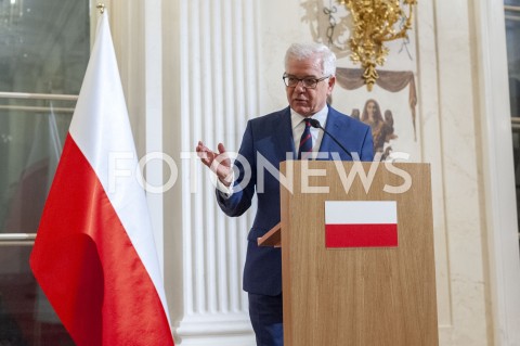 12.02.2019 WARSZAWA<br />SPOTKANIE MINISTRA SPRAW ZAGRANICZNYCH POLSKI Z SEKRETARZEM STANU USA<br />N/Z JACEK CZAPUTOWICZ<br /> 
