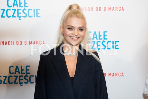  12.02.2019 WARSZAWA<br />
SNIADANIE PRASOWE Z TWORCAMI FILMU CALE SZCZESCIE<br />
N/Z MARGARET MALGORZATA JAMROZY<br />
 