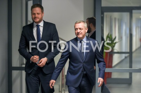  13.02.2019 WARSZAWA<br />BRIEFING W MINISTERSTWIE CYFRYZACJI DOTYCZACY INTERNETOWEGO KONTA PACJENTA<br />N/Z MAREK ZAGORSKI WICEMINISTER ZDROWIA JANUSZ CIESZYNSKI<br /> 