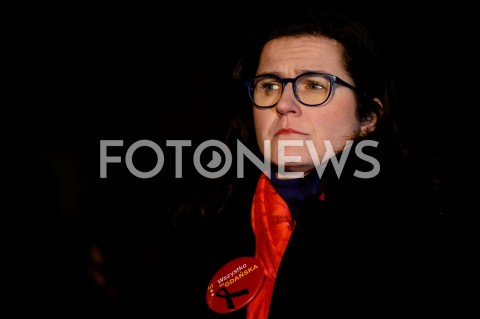  13.02.2019 GDANSK<br />OSTATNIE SWIATELKO DO NIEBA DLA ZAMORDOWANEGO PREZYDENTA GDANSKA PAWLA ADAMOWICZA W GDANSKU<br />N/Z ALEKSANDRA DULKIEWICZ PORTRET<br /> 