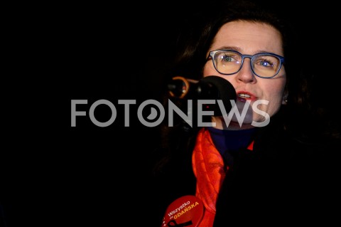  13.02.2019 GDANSK<br />OSTATNIE SWIATELKO DO NIEBA DLA ZAMORDOWANEGO PREZYDENTA GDANSKA PAWLA ADAMOWICZA W GDANSKU<br />N/Z ALEKSANDRA DULKIEWICZ PORTRET<br /> 