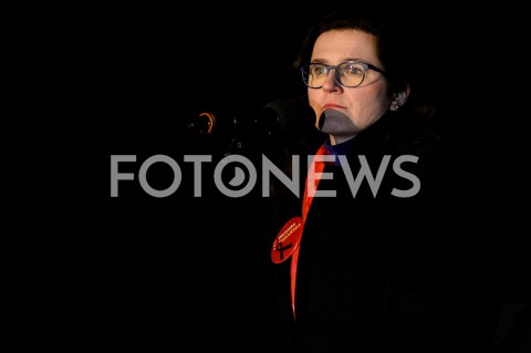  13.02.2019 GDANSK<br />OSTATNIE SWIATELKO DO NIEBA DLA ZAMORDOWANEGO PREZYDENTA GDANSKA PAWLA ADAMOWICZA W GDANSKU<br />N/Z ALEKSANDRA DULKIEWICZ PORTRET<br /> 