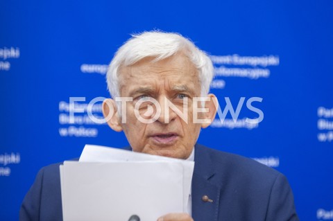 15.02.2019 WARSZAWA<br />
KONFERENCJA JERZEGO BUZKA<br />
PARLAMENT EUROPEJSKI BIURO INFORMACYJNE W POLSCE<br />
N/Z JERZY BUZEK<br />
 