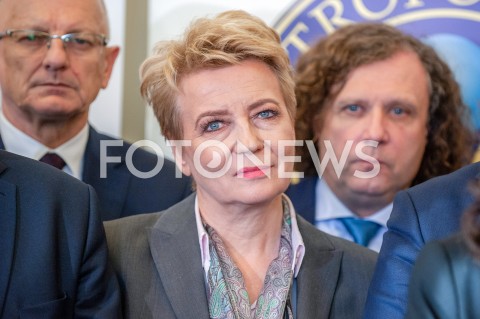  15.02.2019 WARSZAWA<br />
KONFERENCJA PRASOWA DOTYCZACA PLANU OBCHODOW 30. ROCZNICY WYBOROW 4 CZERWCA 1989<br />
N/Z HANNA ZDANOWSKA JACEK JASKOWIAK<br />
 