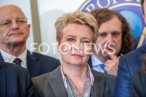  15.02.2019 WARSZAWA<br />
KONFERENCJA PRASOWA DOTYCZACA PLANU OBCHODOW 30. ROCZNICY WYBOROW 4 CZERWCA 1989<br />
N/Z HANNA ZDANOWSKA JACEK KARNOWSKI<br />
 