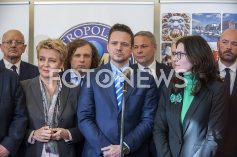  15.02.2019 WARSZAWA<br />
KONFERENCJA PRASOWA DOTYCZACA PLANU OBCHODOW 30. ROCZNICY WYBOROW 4 CZERWCA 1989<br />
N/Z RAFAL TRZASKOWSKI ALEKSANDRA DULKIEWICZ HANNA ZDANOWSKA JACEK JASKOWIAK JACEK KARNOWSKI<br />
 