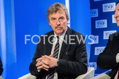  18.02.2019 WARSZAWA<br />
KONFERENCJA PREZESA TELEWIZJI POLSKIEJ I PREZESA PZPN<br />
N/Z PREZES PZPN ZBIGNIEW BONIEK<br />
 