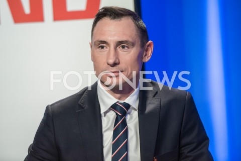  18.02.2019 WARSZAWA<br />
KONFERENCJA PREZESA TELEWIZJI POLSKIEJ I PREZESA PZPN<br />
N/Z MACIEJ SAWICKI<br />
 