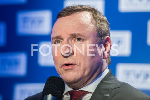 18.02.2019 WARSZAWA<br />
KONFERENCJA PREZESA TELEWIZJI POLSKIEJ I PREZESA PZPN<br />
N/Z JACEK KURSKI<br />
 