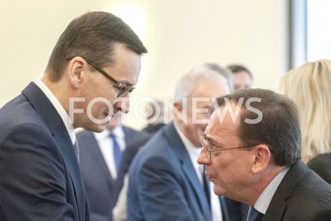  19.02.2019 WARSZAWA<br />POSIEDZENIE RADY MINISTROW<br />POSIEDZENIE RZADU<br />N/Z PREMIER MATEUSZ MORAWIECKI MARIUSZ KAMINSKI<br /> 
