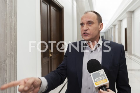  19.02.2019 WARSZAWA SEJM<br />
POPOLUDNIE W SEJMIE<br />
N/Z PAWEL KUKIZ<br />
 