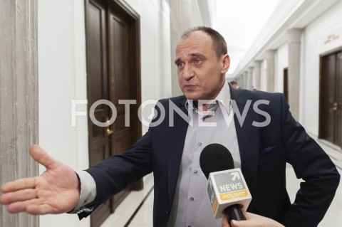  19.02.2019 WARSZAWA SEJM<br />
POPOLUDNIE W SEJMIE<br />
N/Z PAWEL KUKIZ<br />
 