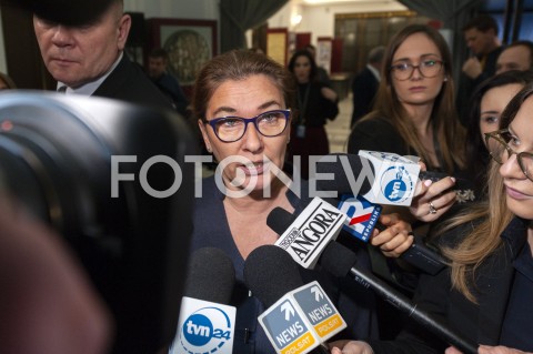  20.02.2019 WARSZAWA SEJM<br />
POSIEDZENIE SEJMU<br />
N/Z BEATA MAZUREK<br />
 