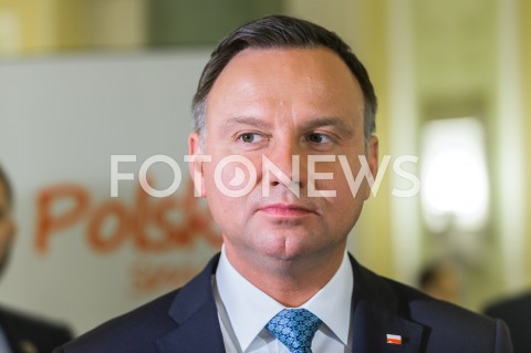  20.02.2019 WARSZAWA<br />
SPOTKANIE INAUGURUJACE POROZUMIENIE ROLNICZE<br />
DEGUSTACJA POTRAW<br />
N/Z PREZYDENT RP ANDRZEJ DUDA<br />
 