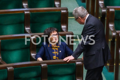  20.02.2018 WARSZAWA<br />POSIEDZENIE SEJMU RP <br />N/Z ELZBIETA WITEK RYSZARD CZARNECKI<br /> 