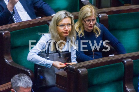  20.02.2018 WARSZAWA<br />POSIEDZENIE SEJMU RP <br />N/Z MALGORZATA WASSERMANN IWONA ARENT<br /> 