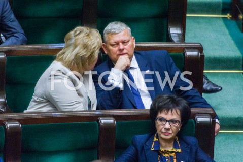  20.02.2018 WARSZAWA<br />POSIEDZENIE SEJMU RP <br />N/Z MAREK SUSKI ELZBIETA WITEK<br /> 