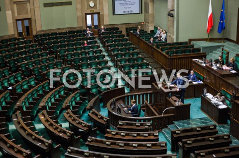  20.02.2018 WARSZAWA<br />POSIEDZENIE SEJMU RP <br />N/Z SALA POSIEDZEN SEJMU PUSTE LAWY SEJMOWE SALA WIDOK VIEW<br /> 