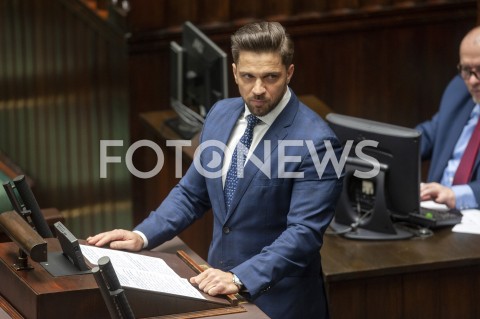  21.02.2019 WARSZAWA SEJM<br />POSIEDZENIE SEJMU<br />N/Z PIOTR CIESLINSKI<br /> 