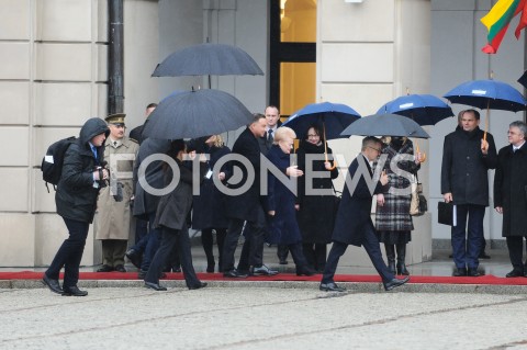  21.02.2019 WARSZAWA <br />
WIZYTA PREZYDENT REPUBLIKI LITEWSKIEJ <br />
N/Z PREZYDENT RP ANDRZEJ DUDA PREZYDENT REPUBLIKI LITWY DALIA GRYBAUSKAITE<br />
 