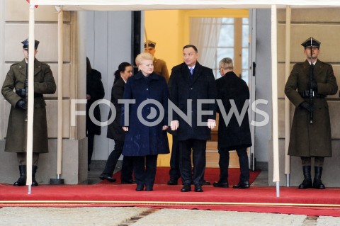  21.02.2019 WARSZAWA <br />
WIZYTA PREZYDENT REPUBLIKI LITEWSKIEJ <br />
N/Z PREZYDENT RP ANDRZEJ DUDA PREZYDENT REPUBLIKI LITWY DALIA GRYBAUSKAITE<br />
 