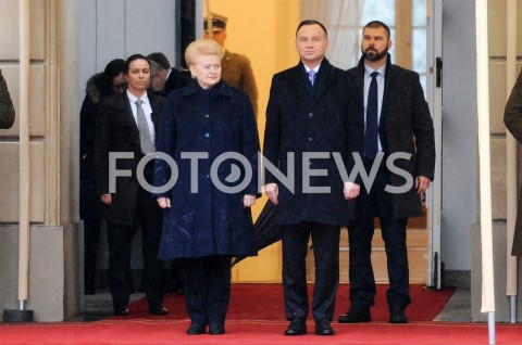  21.02.2019 WARSZAWA <br />
WIZYTA PREZYDENT REPUBLIKI LITEWSKIEJ <br />
N/Z PREZYDENT RP ANDRZEJ DUDA PREZYDENT REPUBLIKI LITWY DALIA GRYBAUSKAITE<br />
 