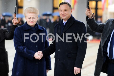 Wizyta Prezydent Litwy Dalii Grybauskaite w Warszawie