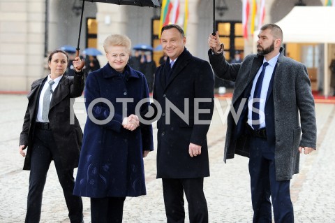  21.02.2019 WARSZAWA <br />
WIZYTA PREZYDENT REPUBLIKI LITEWSKIEJ <br />
N/Z PREZYDENT RP ANDRZEJ DUDA PREZYDENT REPUBLIKI LITWY DALIA GRYBAUSKAITE<br />
 
