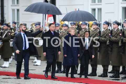  21.02.2019 WARSZAWA <br />
WIZYTA PREZYDENT REPUBLIKI LITEWSKIEJ <br />
N/Z PREZYDENT RP ANDRZEJ DUDA PREZYDENT REPUBLIKI LITWY DALIA GRYBAUSKAITE<br />
 