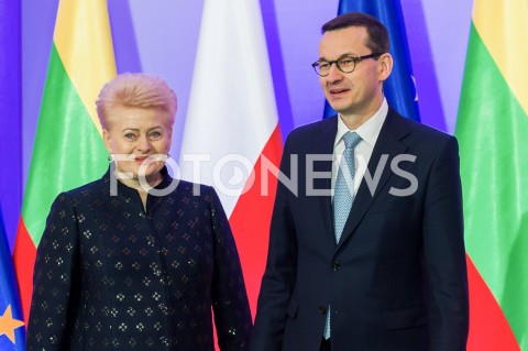 Wizyta Prezydent Litwy Dalii Grybauskaite w Warszawie