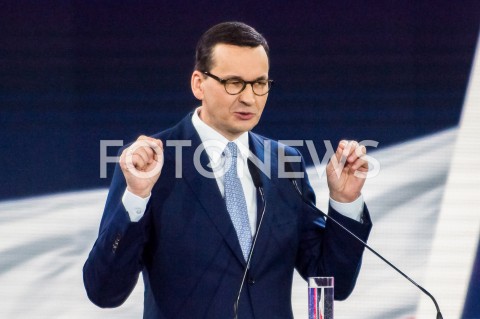  23.02.2019 WARSZAWA<br />KONWENCJA PRAWA I SPRAWIEDLIWOSCI<br />NOWA ARENA PROGRAMOWA<br />N/Z PREMIER RP MATEUSZ MORAWIECKI<br /> 