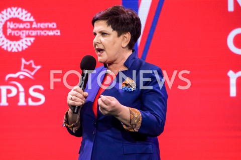  23.02.2019 WARSZAWA<br />
KONWENCJA PRAWA I SPRAWIEDLIWOSCI<br />
NOWA ARENA PROGRAMOWA<br />
N/Z BEATA SZYDLO<br />
 