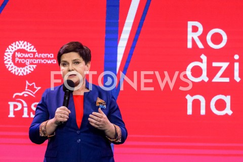  23.02.2019 WARSZAWA<br />
KONWENCJA PRAWA I SPRAWIEDLIWOSCI<br />
NOWA ARENA PROGRAMOWA<br />
N/Z BEATA SZYDLO<br />
 