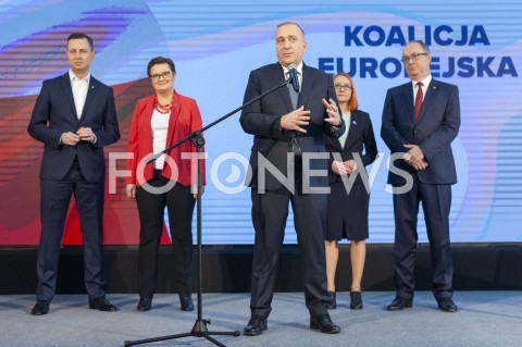  24.02.2019 WARSZAWA<br />PODPISANIE DEKLARACJI ZALOZYCIELSKIEJ KOALICJI EUROPEJSKIEJ<br />N/Z GRZEGORZ SCHETYNA WLODZIMIERZ CZARZASTY MALGORZATA TRACZ  KATARZYNA LUBNAUER WLADYSLAW KOSINIAK KAMYSZ<br /> 