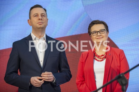  24.02.2019 WARSZAWA<br />PODPISANIE DEKLARACJI ZALOZYCIELSKIEJ KOALICJI EUROPEJSKIEJ<br />N/Z KATARZYNA LUBNAUER WLADYSLAW KOSINIAK KAMYSZ<br /> 