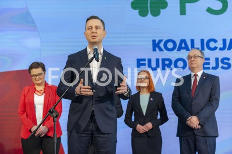  24.02.2019 WARSZAWA<br />PODPISANIE DEKLARACJI ZALOZYCIELSKIEJ KOALICJI EUROPEJSKIEJ<br />N/Z WLADYSLAW KOSINIAK KAMYSZ WLODZIMIERZ CZARZASTY MALGORZATA TRACZ KATARZYNA LUBNAUER <br /> 