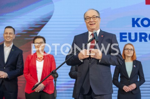  24.02.2019 WARSZAWA<br />PODPISANIE DEKLARACJI ZALOZYCIELSKIEJ KOALICJI EUROPEJSKIEJ<br />N/Z WLODZIMIERZ CZARZASTY MALGORZATA TRACZ KATARZYNA LUBNAUER WLADYSLAW KOSINIAK KAMYSZ<br /> 
