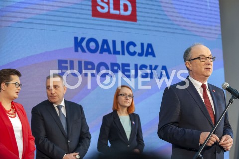  24.02.2019 WARSZAWA<br />PODPISANIE DEKLARACJI ZALOZYCIELSKIEJ KOALICJI EUROPEJSKIEJ<br />N/Z WLODZIMIERZ CZARZASTY MALGORZATA TRACZ GRZEGORZ SCHETYNA KATARZYNA LUBNAUER <br /> 