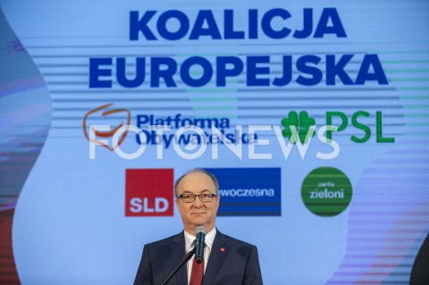  24.02.2019 WARSZAWA<br />PODPISANIE DEKLARACJI ZALOZYCIELSKIEJ KOALICJI EUROPEJSKIEJ<br />N/Z WLODZIMIERZ CZARZASTY<br /> 
