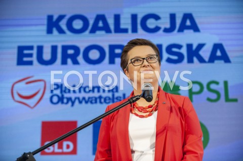  24.02.2019 WARSZAWA<br />PODPISANIE DEKLARACJI ZALOZYCIELSKIEJ KOALICJI EUROPEJSKIEJ<br />N/Z KATARZYNA LUBNAUER<br /> 
