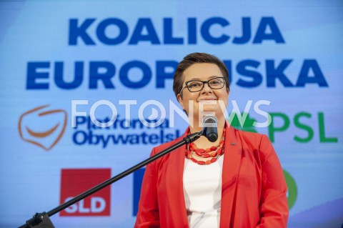  24.02.2019 WARSZAWA<br />PODPISANIE DEKLARACJI ZALOZYCIELSKIEJ KOALICJI EUROPEJSKIEJ<br />N/Z KATARZYNA LUBNAUER<br /> 