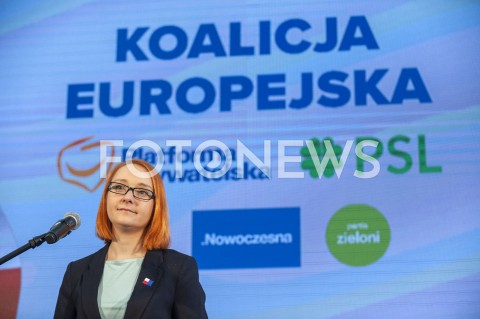  24.02.2019 WARSZAWA<br />
PODPISANIE DEKLARACJI ZALOZYCIELSKIEJ KOALICJI EUROPEJSKIEJ<br />
N/Z MALGORZATA TRACZ<br />
 