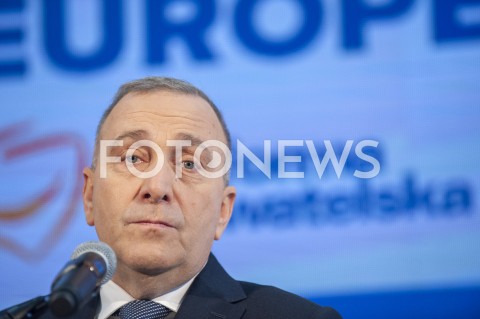  24.02.2019 WARSZAWA<br />
PODPISANIE DEKLARACJI ZALOZYCIELSKIEJ KOALICJI EUROPEJSKIEJ<br />
N/Z GRZEGORZ SCHETYNA<br />
 